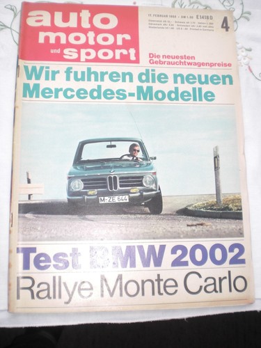 Auto motor sport test - auto, 04/68