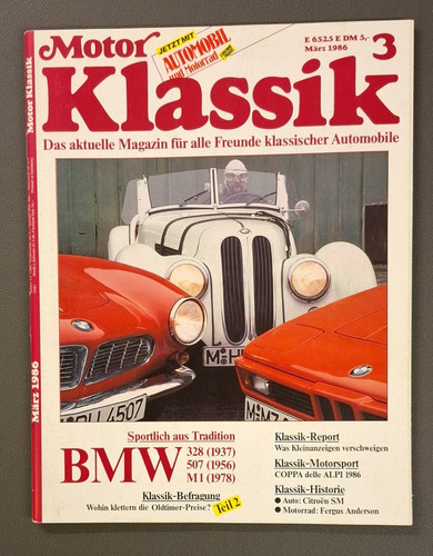 Motor klassik 1986 bmw - klassik, 3/1986,