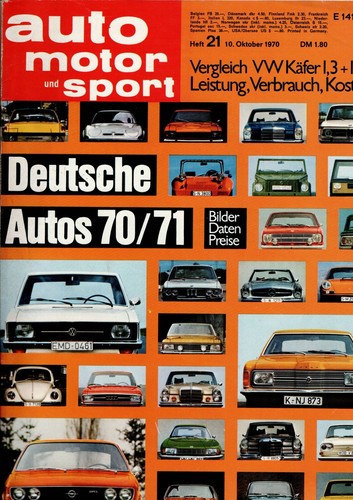 Auto motor sport heft - auto,
