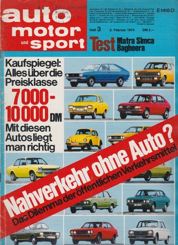 Auto motor sport heft - auto,